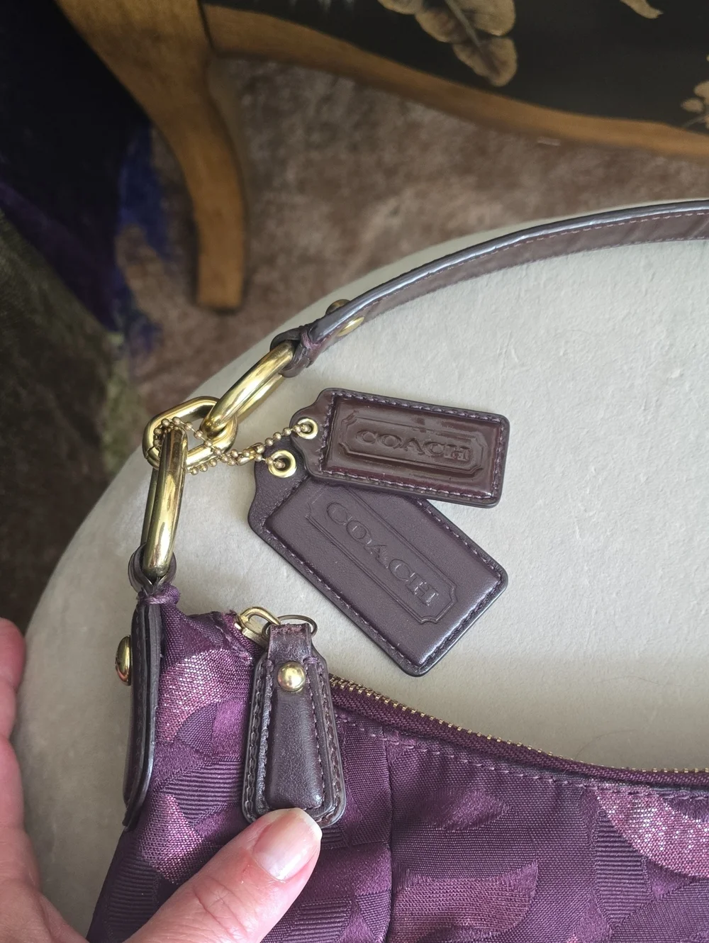 Coach Kristin Op Art Hobo Bag